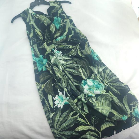 Connected Apparel Women Career Formal Pleated Waist Faux Wrap Size 6 Dress - Picture 5 of 12